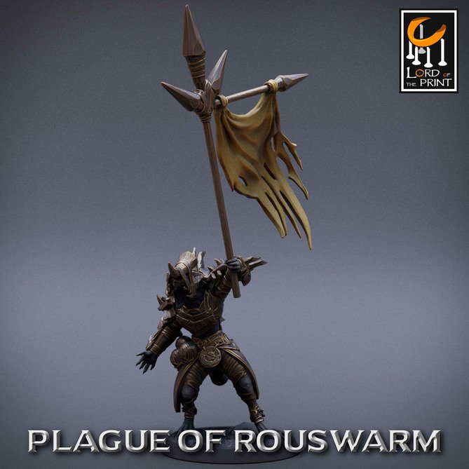Miniature: Ratmen Warrior Banner