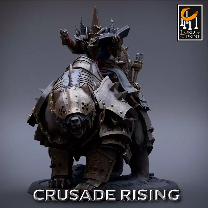 Miniature: Templar Priest (Mounted)