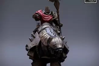 Miniature: Templar Sceptre 1 (Mounted)
