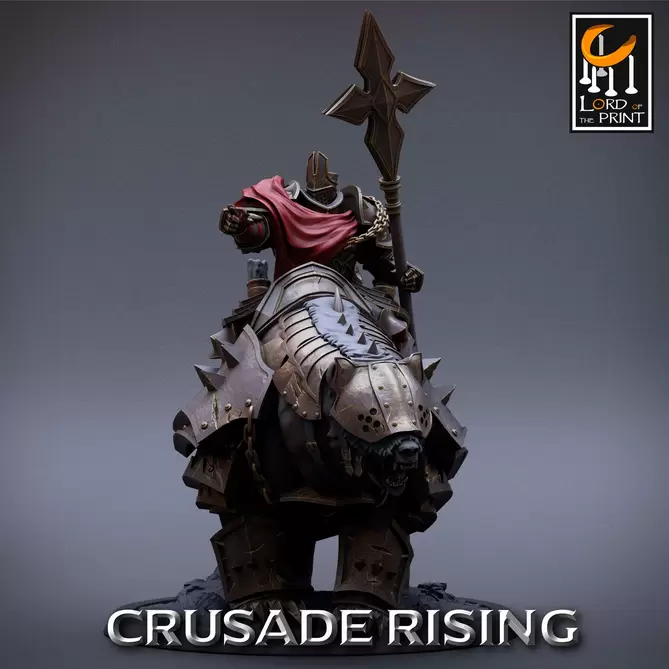 Miniature: Templar Sceptre 1 (Mounted)