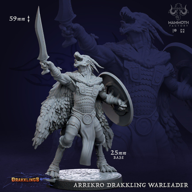 Миниатюра: Arrekro Drakkling Warleader