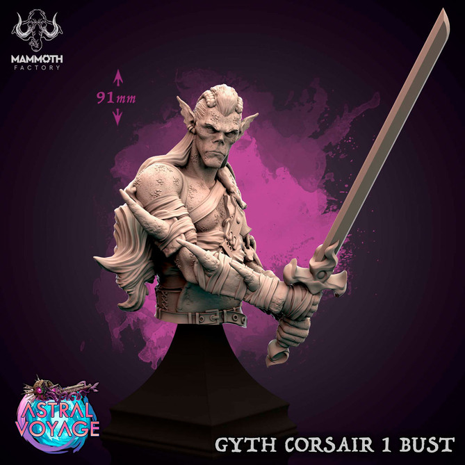 Miniature: Gyth Corsair Bust 1
