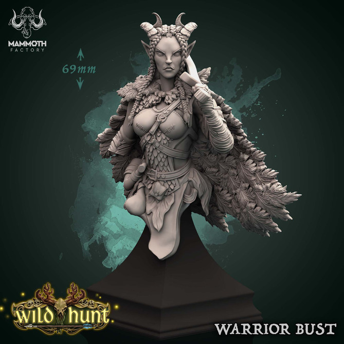 Miniature: Elven Warrior Bust