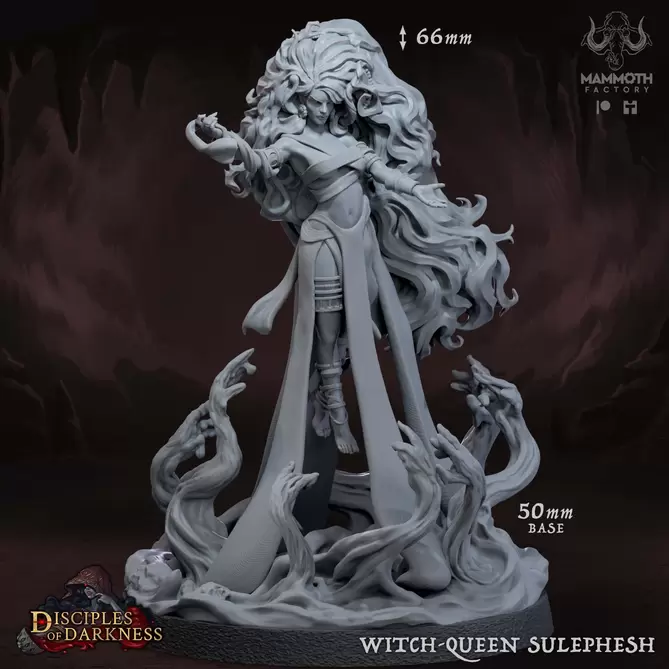 Miniature: Witch-Queen Sulephesh (50mm)