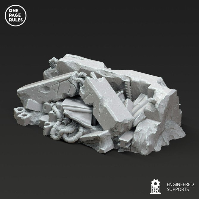 Miniature: Urban Area Regular Debris Straight