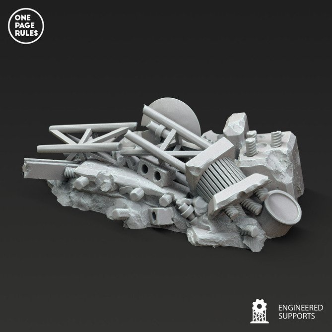 Miniature: Urban Ruins Regular Debris Straight 3