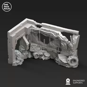 Urban Ruins Wall Door Intact