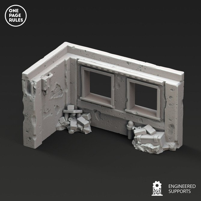 Miniature: Urban Ruins Corner Window Intact
