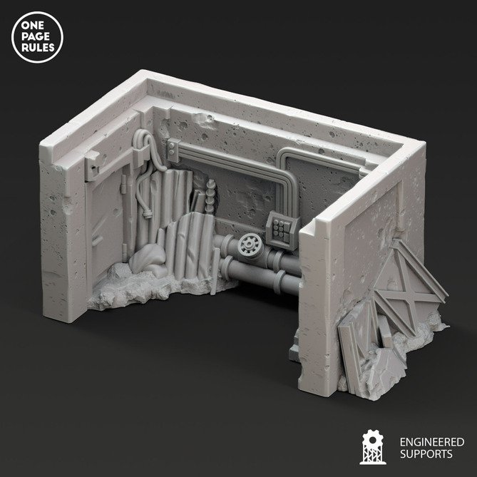 Miniature: Urban Ruins Wall Door Intact