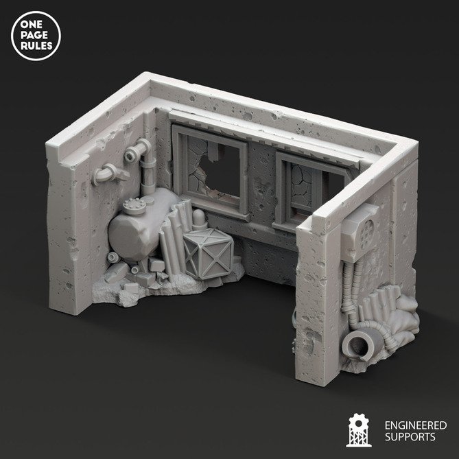 Miniature: Urban Ruins Wall Window Intact