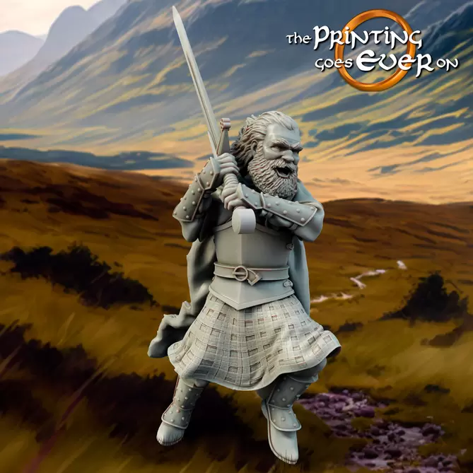 Miniature: Fiefdoms Clansmen Captain
