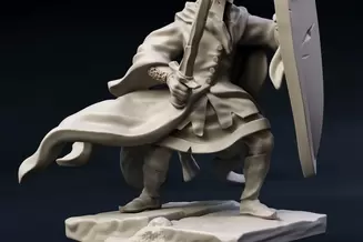 Miniature: Dark Myrmidon (Foot and Mounted)