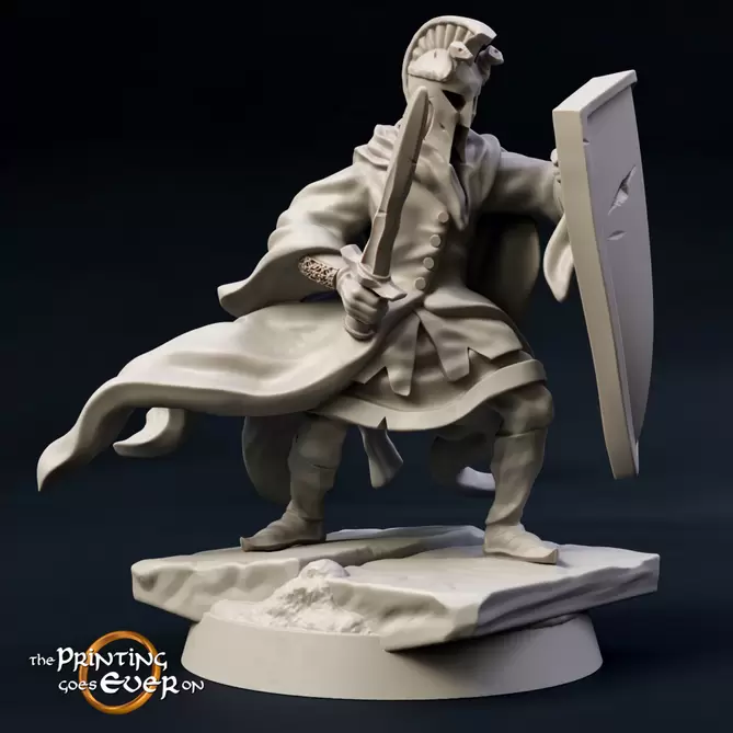 Miniature: Dark Myrmidon (Foot and Mounted)