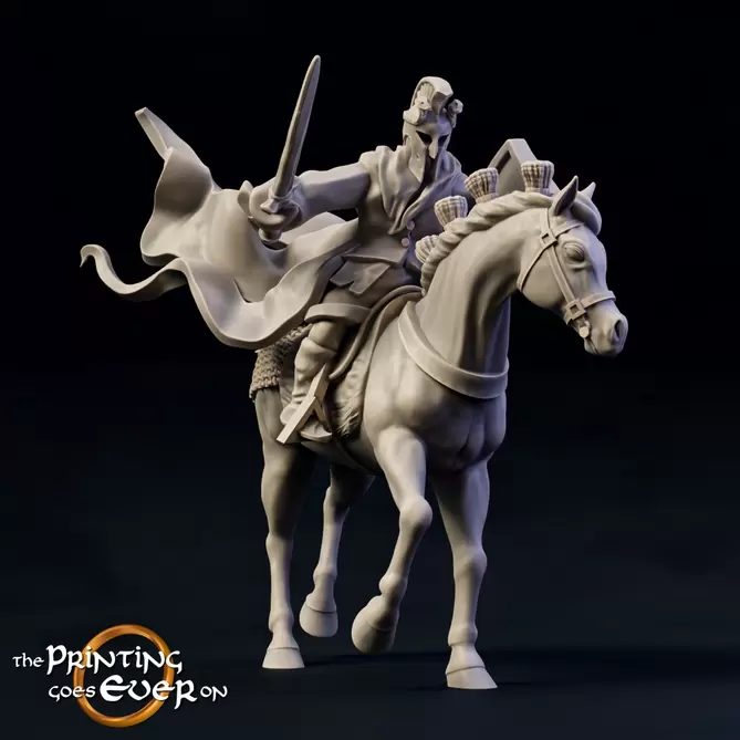 Miniature: Dark Myrmidon (Foot and Mounted)