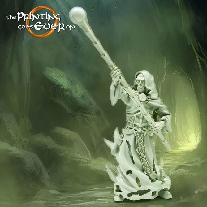 Miniature: Ghost Mage (Foot and Mounted)