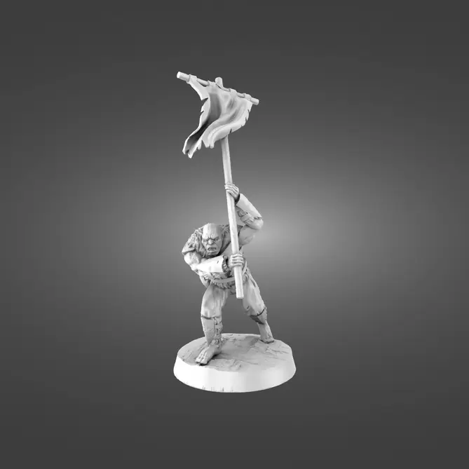 Miniature: Orc Bannerman