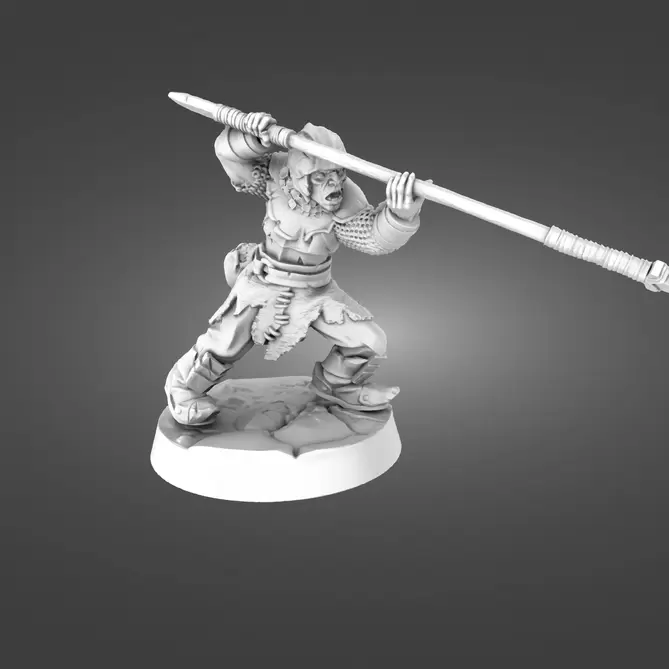 Miniature: Orc Spearmen
