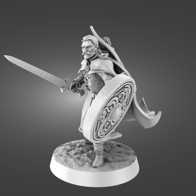 Miniature: Ristania Captain (Foot and Mounted)