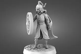 Miniature: Ristania Shieldmaiden (Foot and Mounted