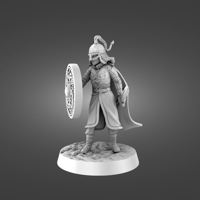 Miniature: Ristania Shieldmaiden (Foot and Mounted