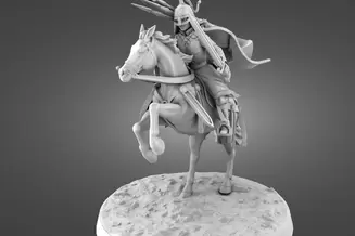 Miniature: Ristania Shieldmaiden (Foot and Mounted