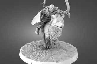Miniature: Warg Riders