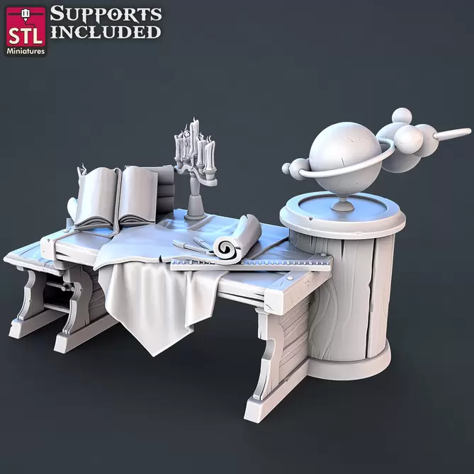 Miniature: Astronomer Desk