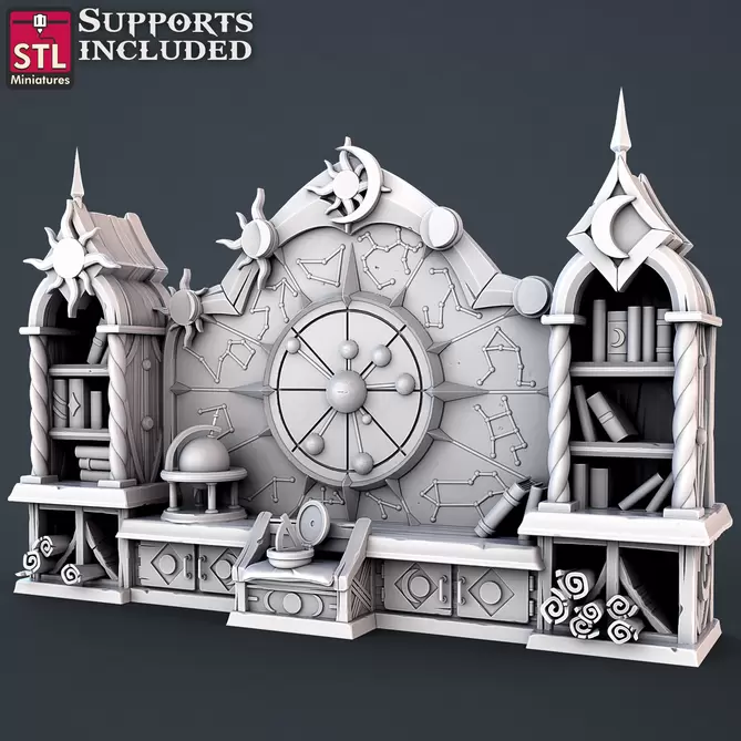 Miniature: Astronomer Library