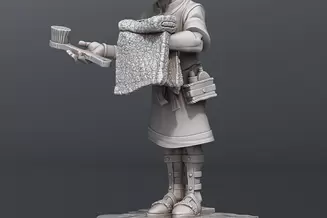 Miniature: Bathhouse Assistants