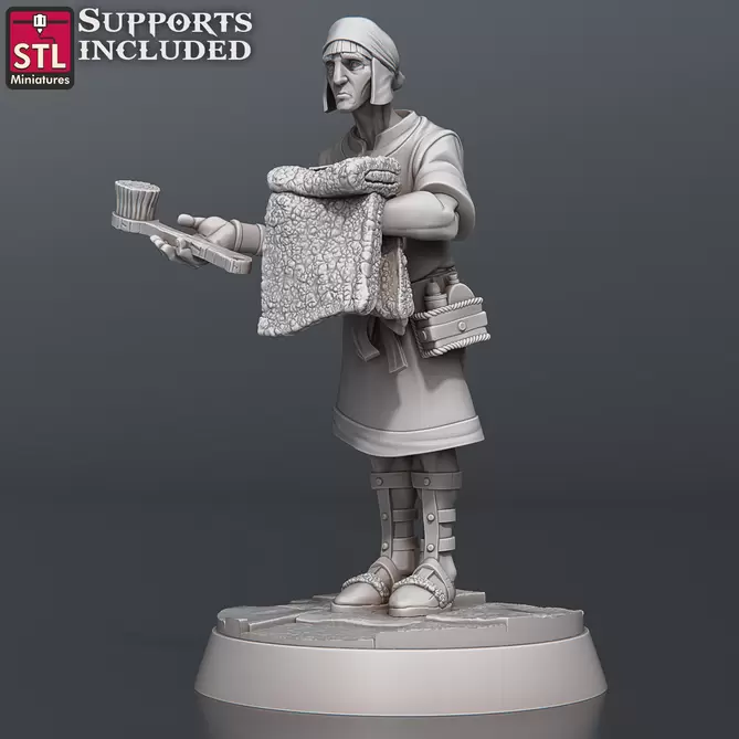 Miniature: Bathhouse Assistants