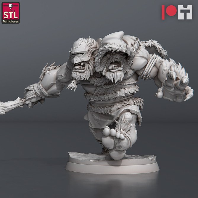 Miniature: Two-headed Trolls