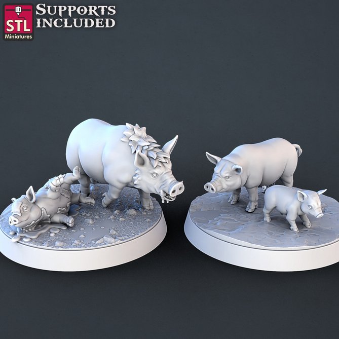 Miniature: Farm Pigs