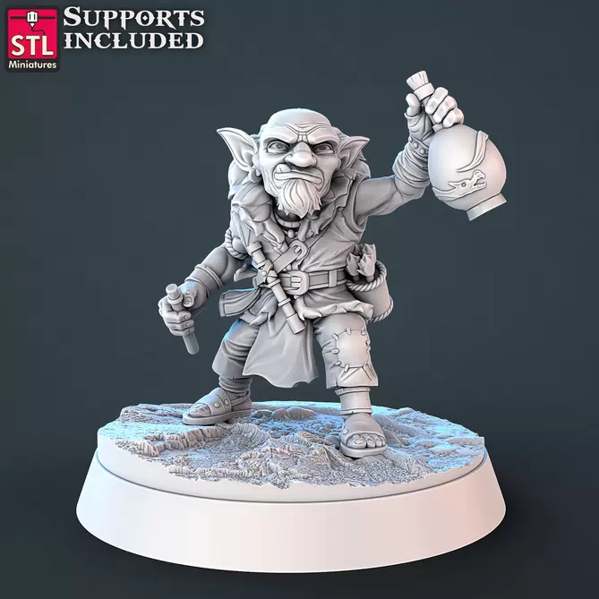 Miniature: Toxic Vendor Goblin