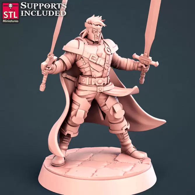 Миниатюра: Human Male Hero Warrior