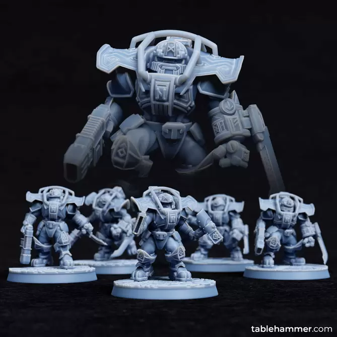 Miniature: Space Dwarfs Minotaurs (Axes)