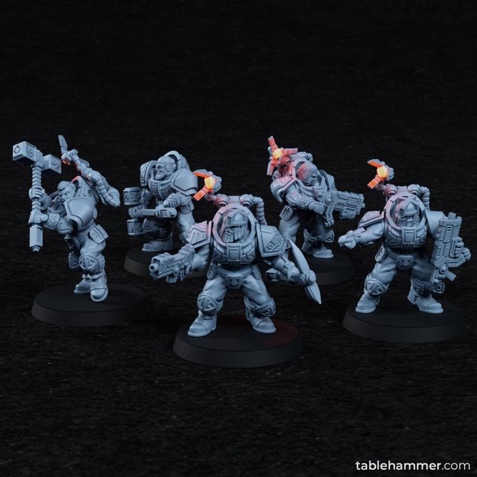 Miniature: Space Dwarfs Legionaries