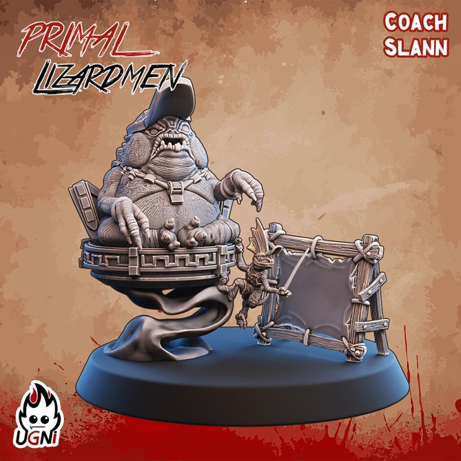 Miniature: Lizardmen Coach