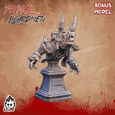 Lizardmen Kroxigor Bust