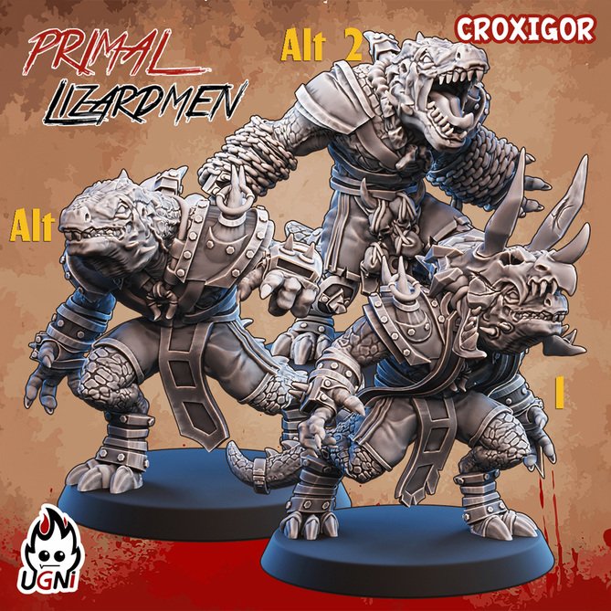 Миниатюра: Lizardmen Kroxigor Alt 2