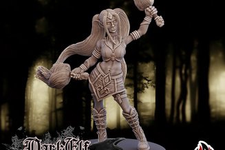 Miniature: Dark Elves Cheerleaders