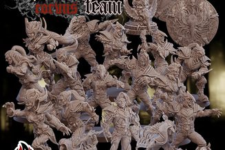 Miniature: Dark Elves Team