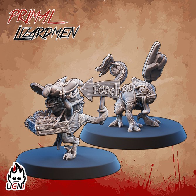 Миниатюра: Lizardmen Food Vendor