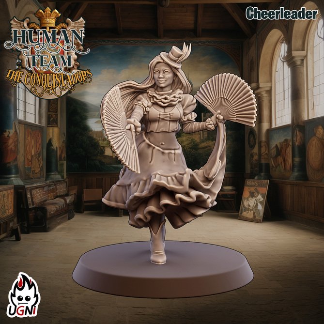 Miniature: Human Cheerleaders