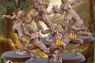 Miniature: Wood Elves Team