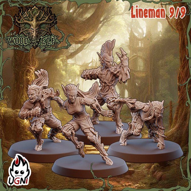 Miniature: Wood Elves Team