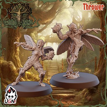 Wood Elves Throwers Alt