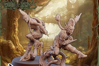 Miniature: Wood Elves Team