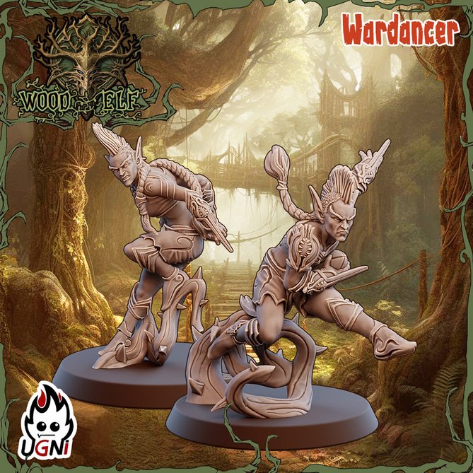 Miniature: Wood Elves Team