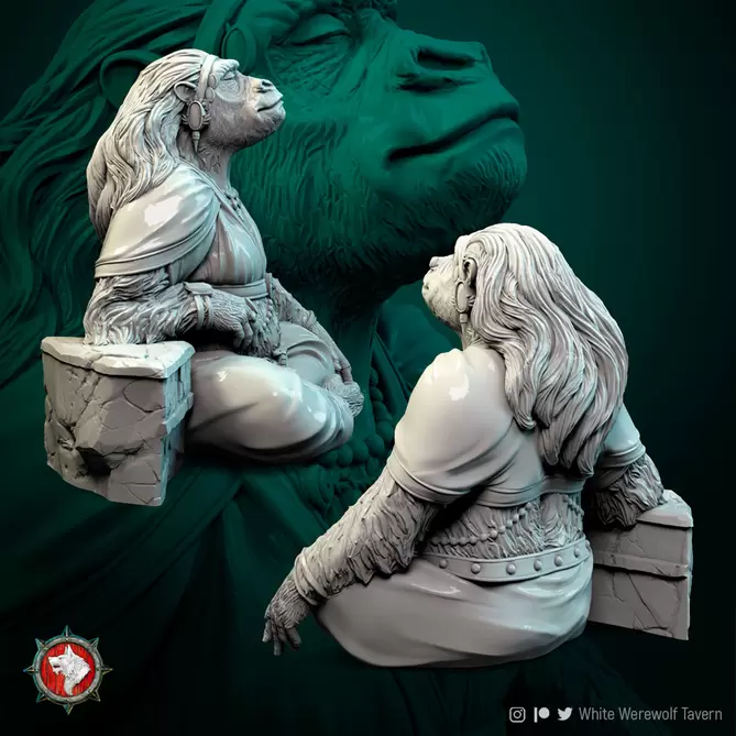 Miniature: Monkey King Wife 75mm
