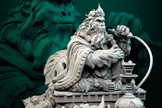 Миниатюра: Monkey King 75mm